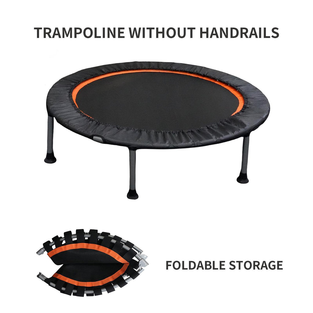 AthletiCore Folding Fitness Trampoline with Adjustable Handle