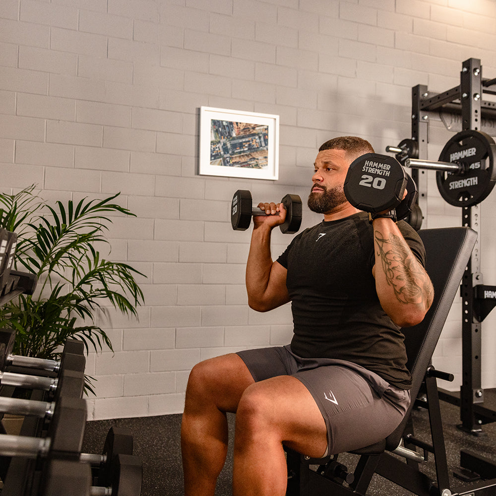 Hammer Strength 4-Sided Urethane Dumbbells