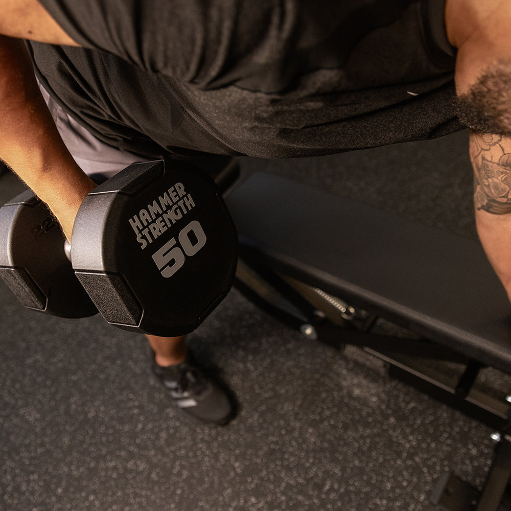 Hammer Strength 4-Sided Urethane Dumbbells