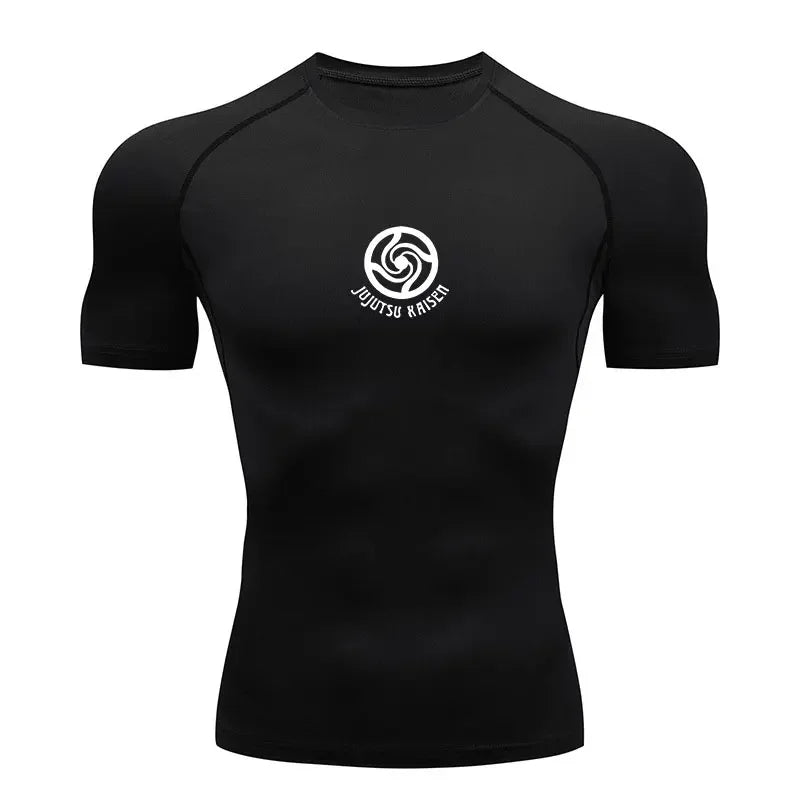 Men’s Anime-Inspired Compression Performance T-Shirt