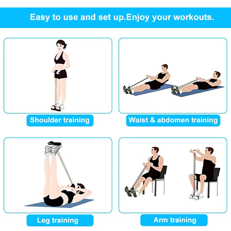 AthletiCore 4-Tube Resistance Band Set