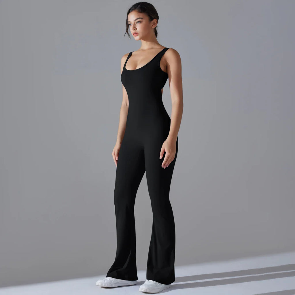 Women Jumpsuit Backless Fitness Suit