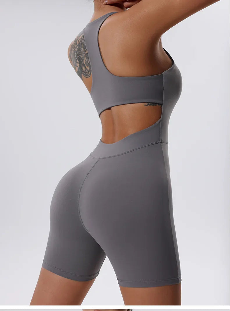 Women Jumpsuit Tracksuit Gym Set