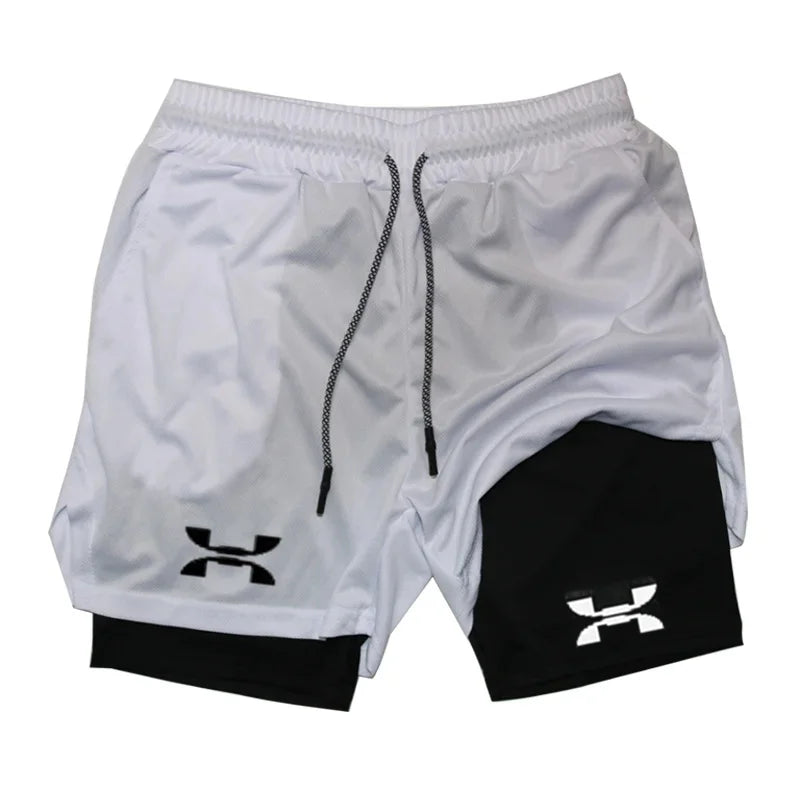Men’s 2-in-1 Quick-Dry Running & Training Shorts