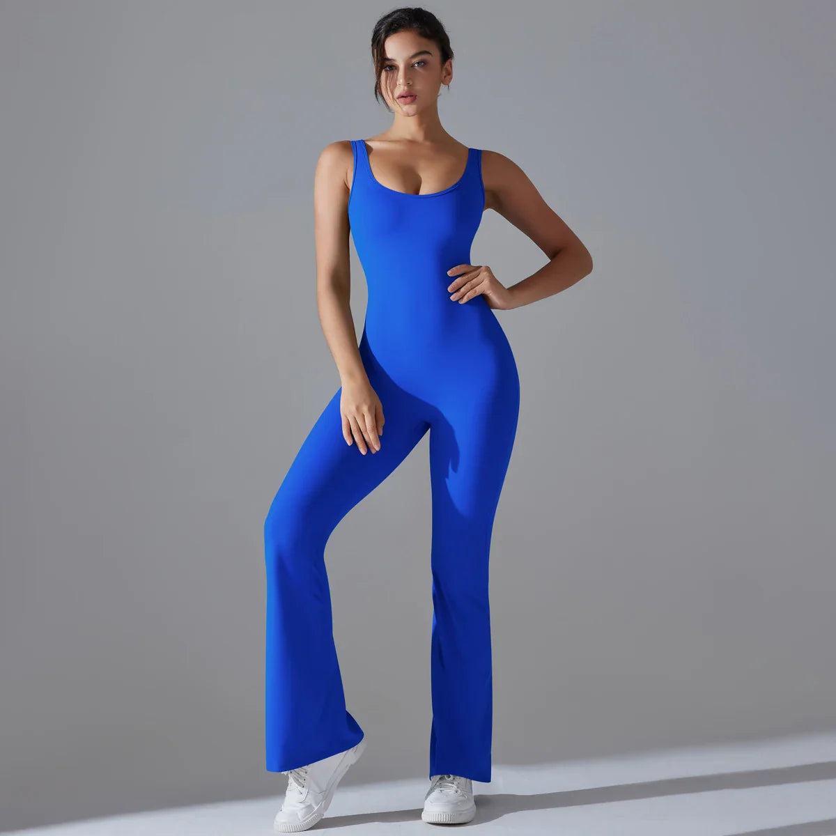 Women Jumpsuit Backless Fitness Suit