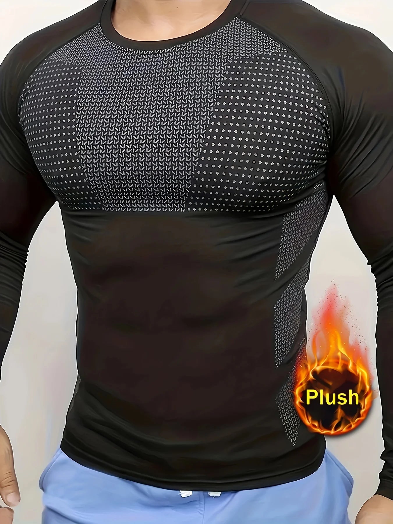 Men’s Thermal Long Sleeve Compression Training Shirt