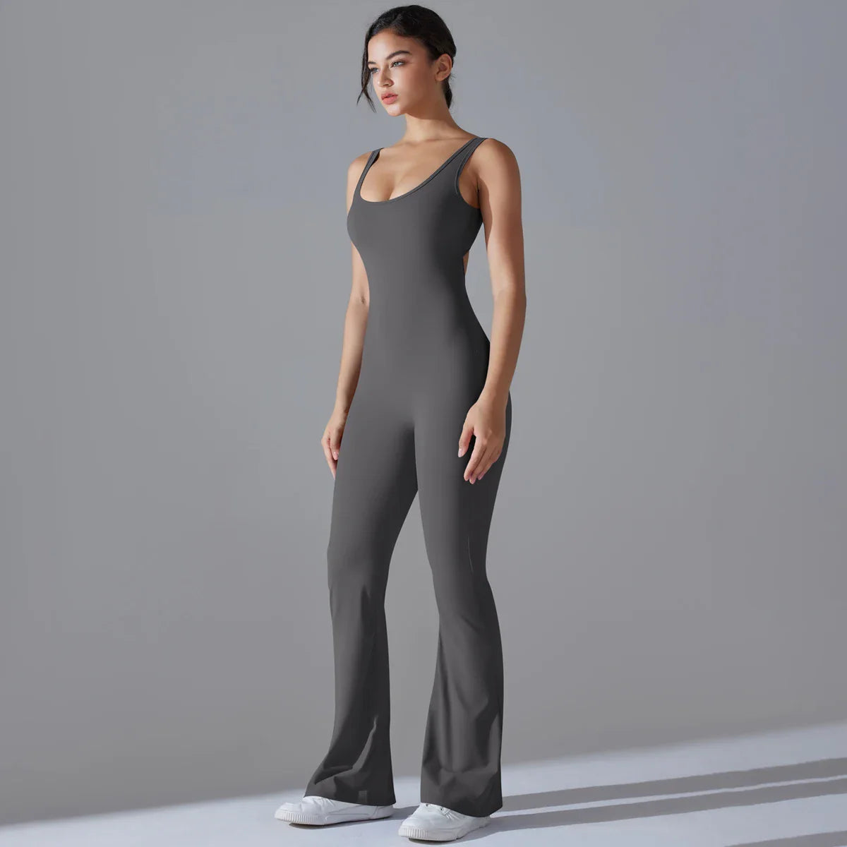 Women Jumpsuit Backless Fitness Suit