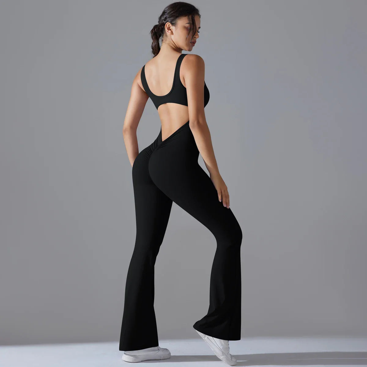 Women Jumpsuit Backless Fitness Suit
