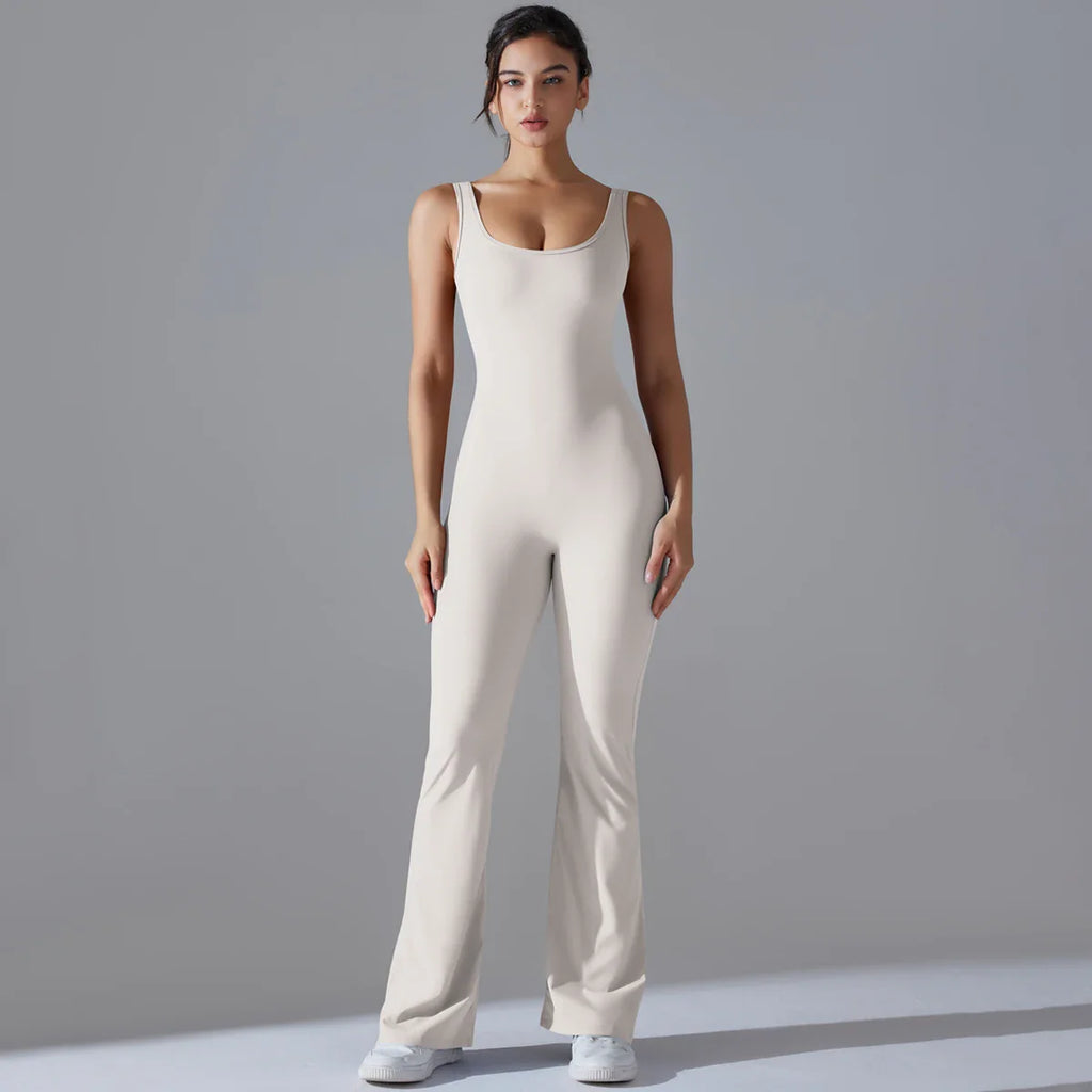 Women Jumpsuit Backless Fitness Suit