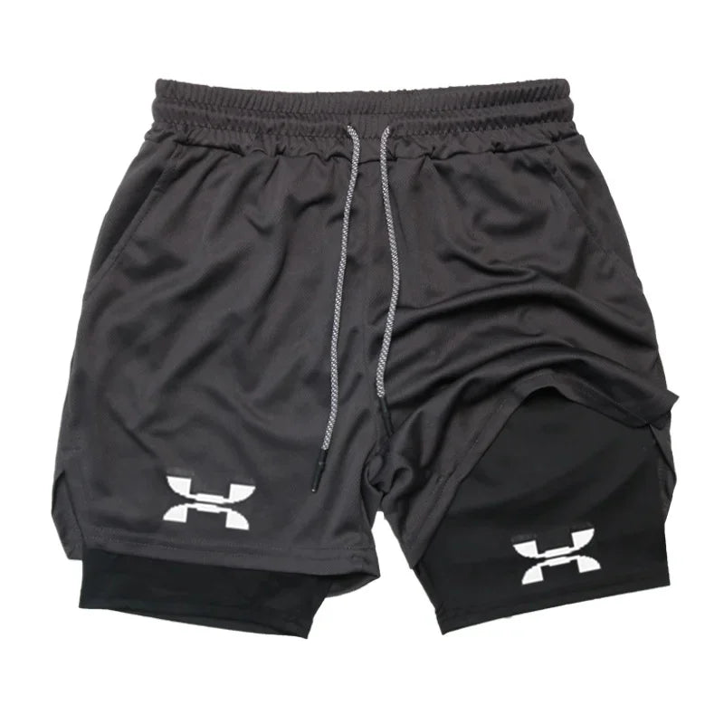 Men’s 2-in-1 Quick-Dry Running & Training Shorts