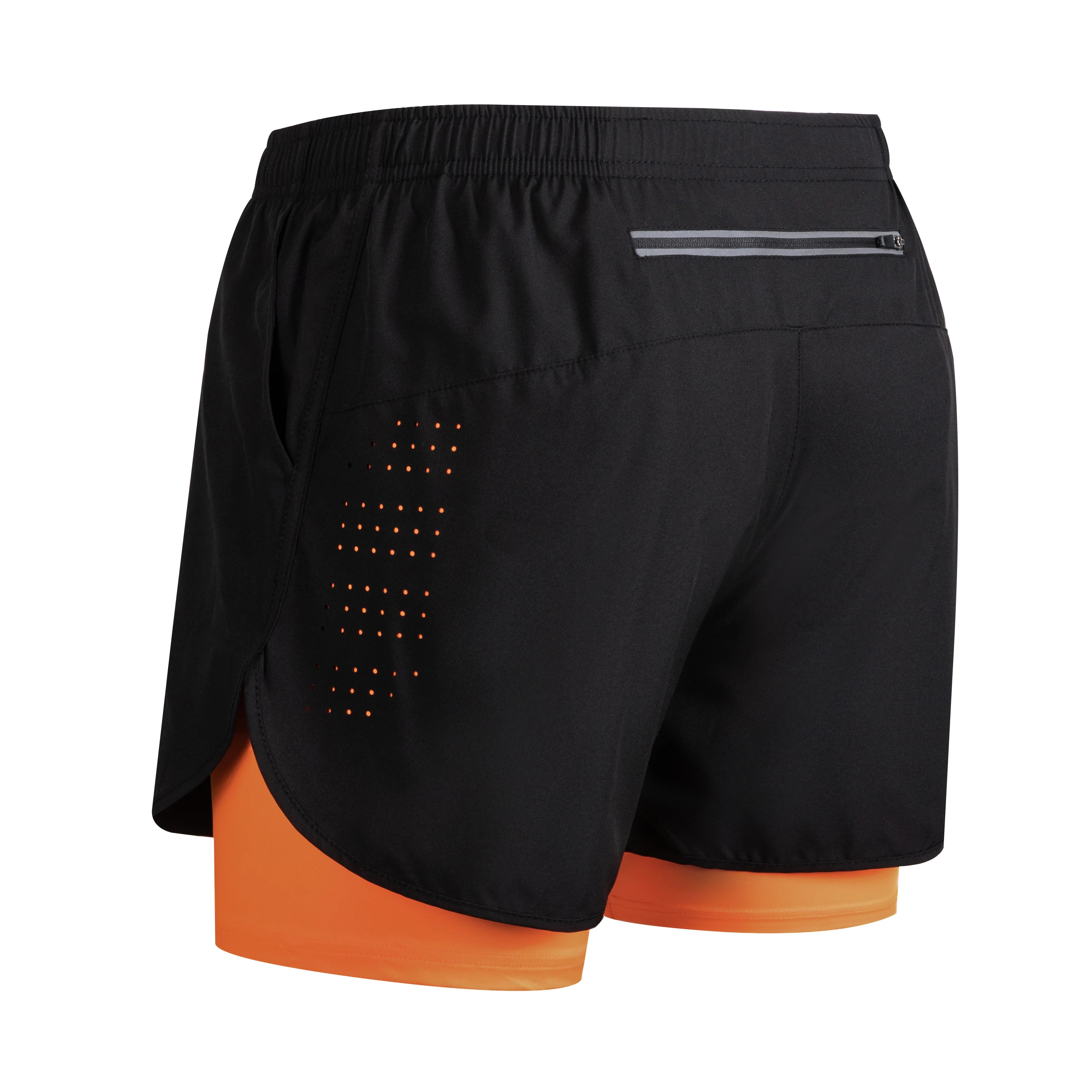 Men’s Quick-Dry Double-Layer Training Shorts – Black