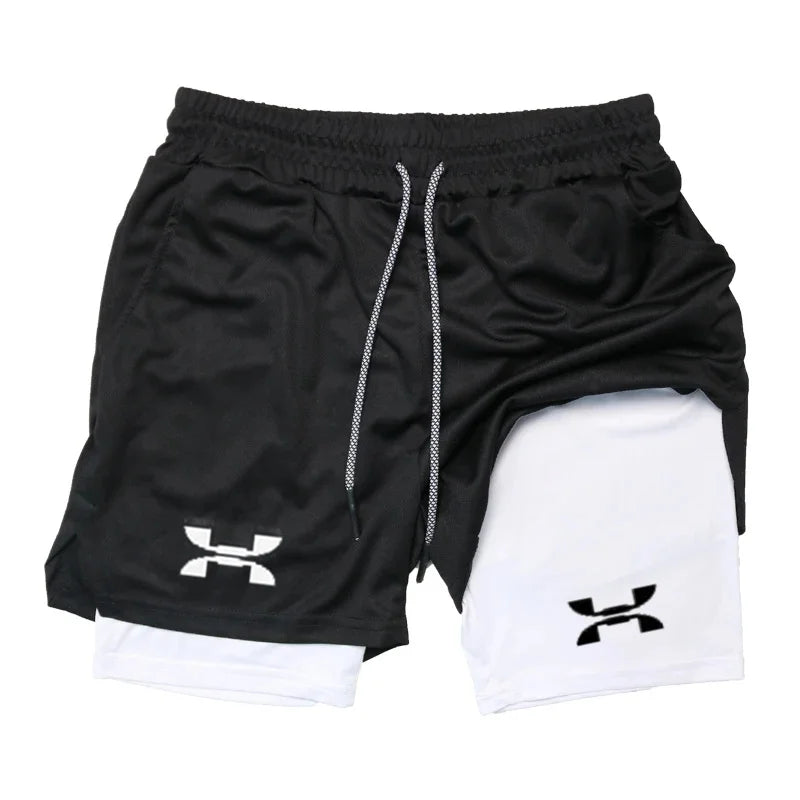 Men’s 2-in-1 Quick-Dry Running & Training Shorts
