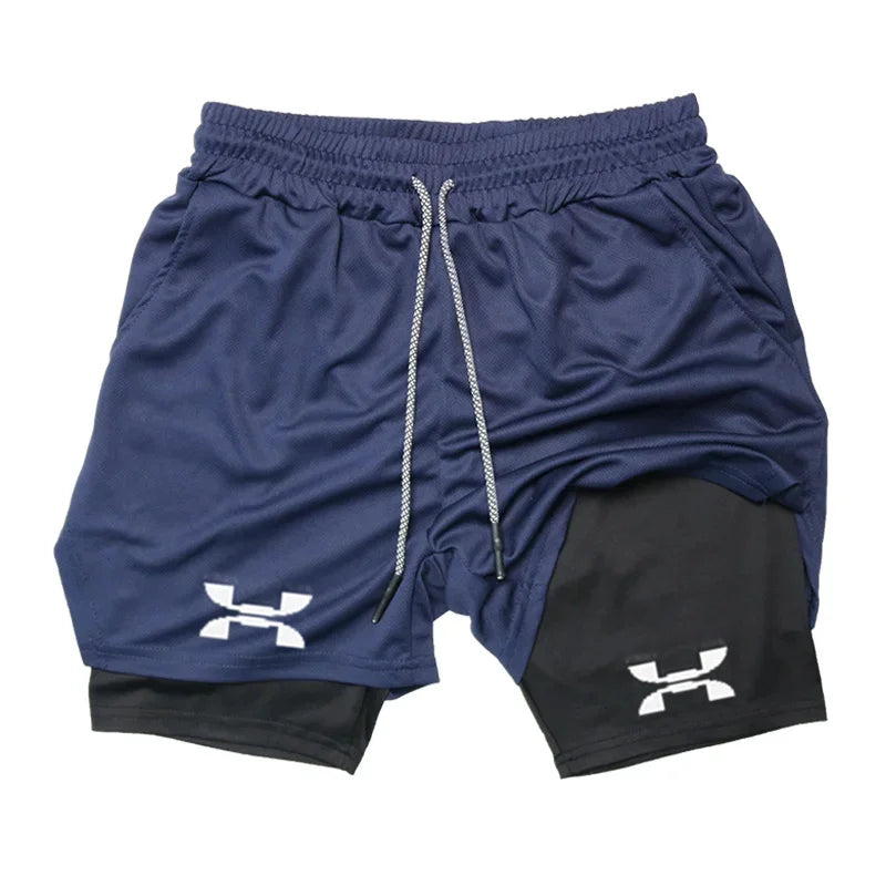 Men’s 2-in-1 Quick-Dry Running & Training Shorts