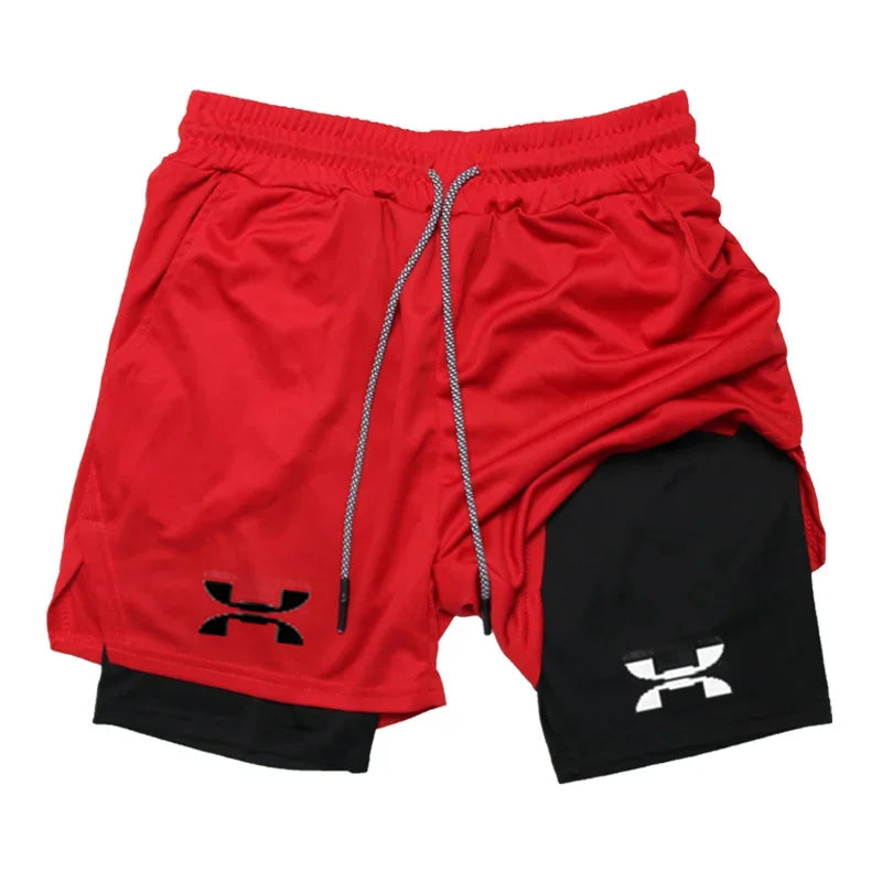 Men’s 2-in-1 Quick-Dry Running & Training Shorts