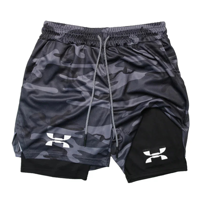Men’s 2-in-1 Quick-Dry Running & Training Shorts