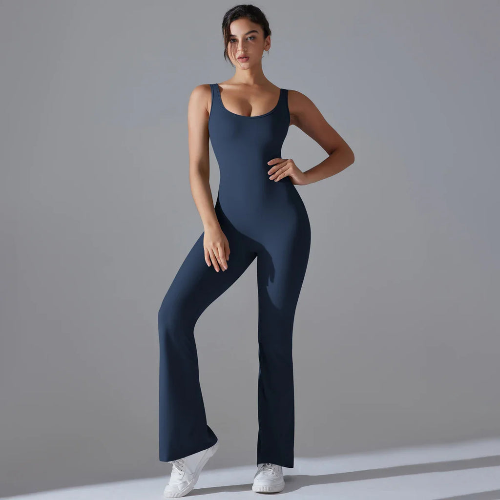 Women Jumpsuit Backless Fitness Suit