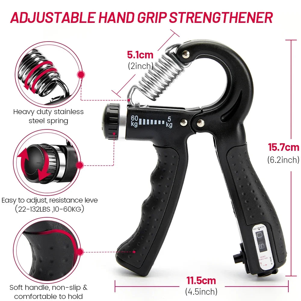 AthletiCore Adjustable Hand Grip Strengthener