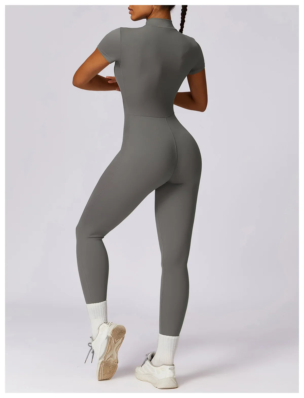 Women Jumpsuit Zipper Yoga Suit