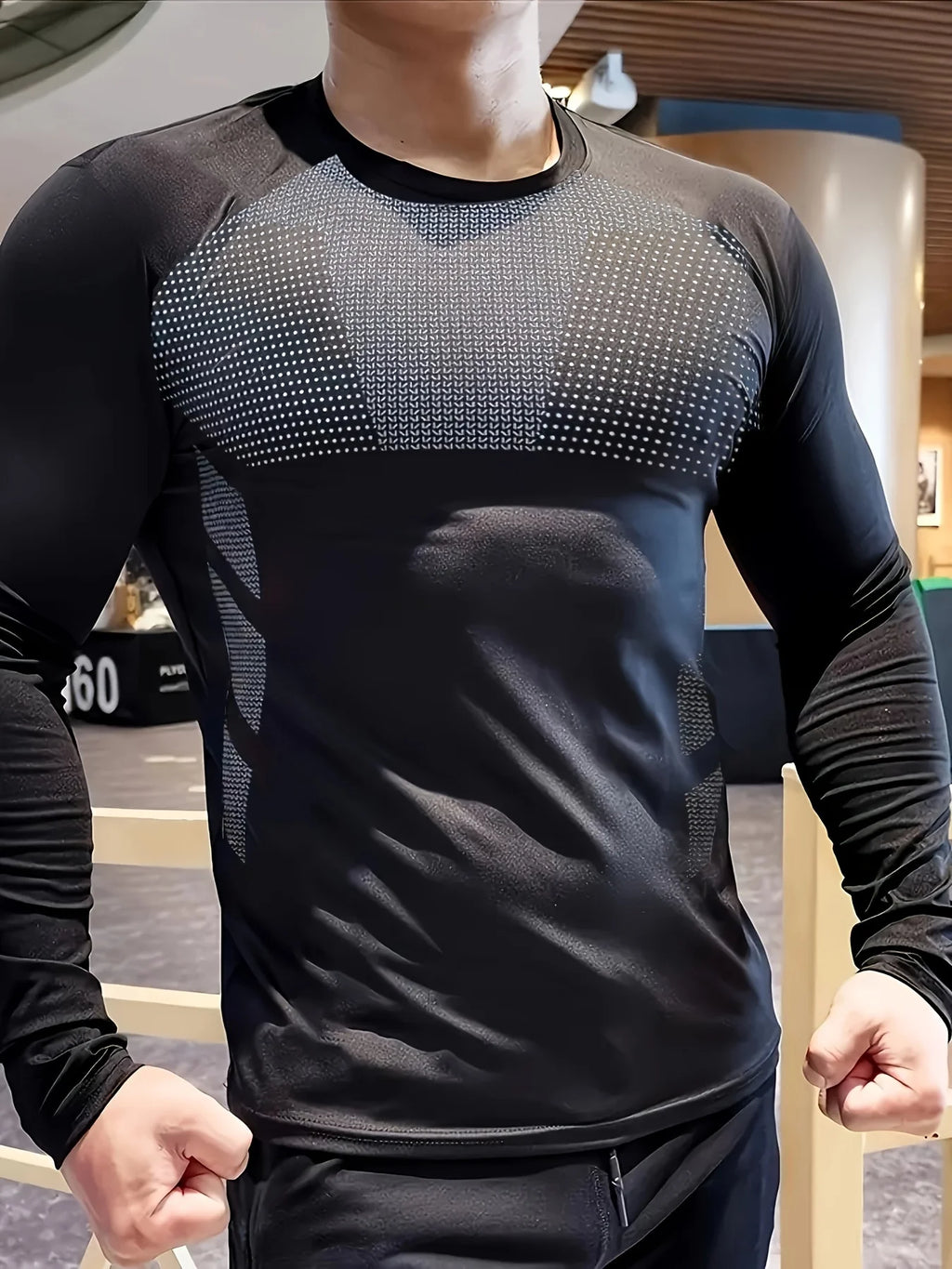 Men’s Thermal Long Sleeve Compression Training Shirt
