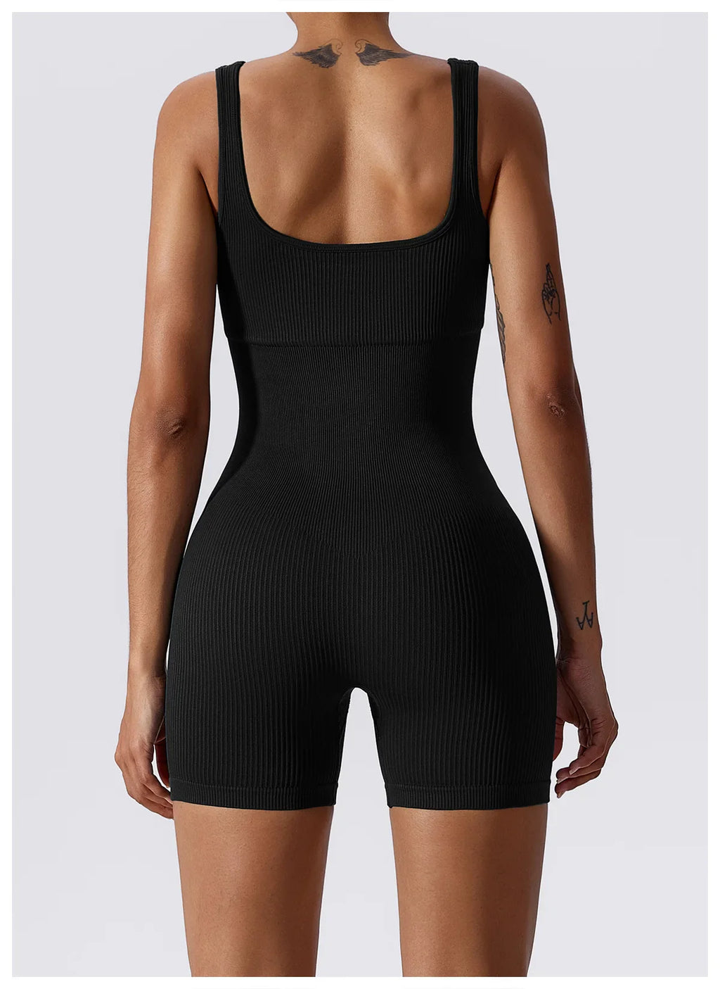 Women Jumpsuit Ribbed Yoga Tracksuit