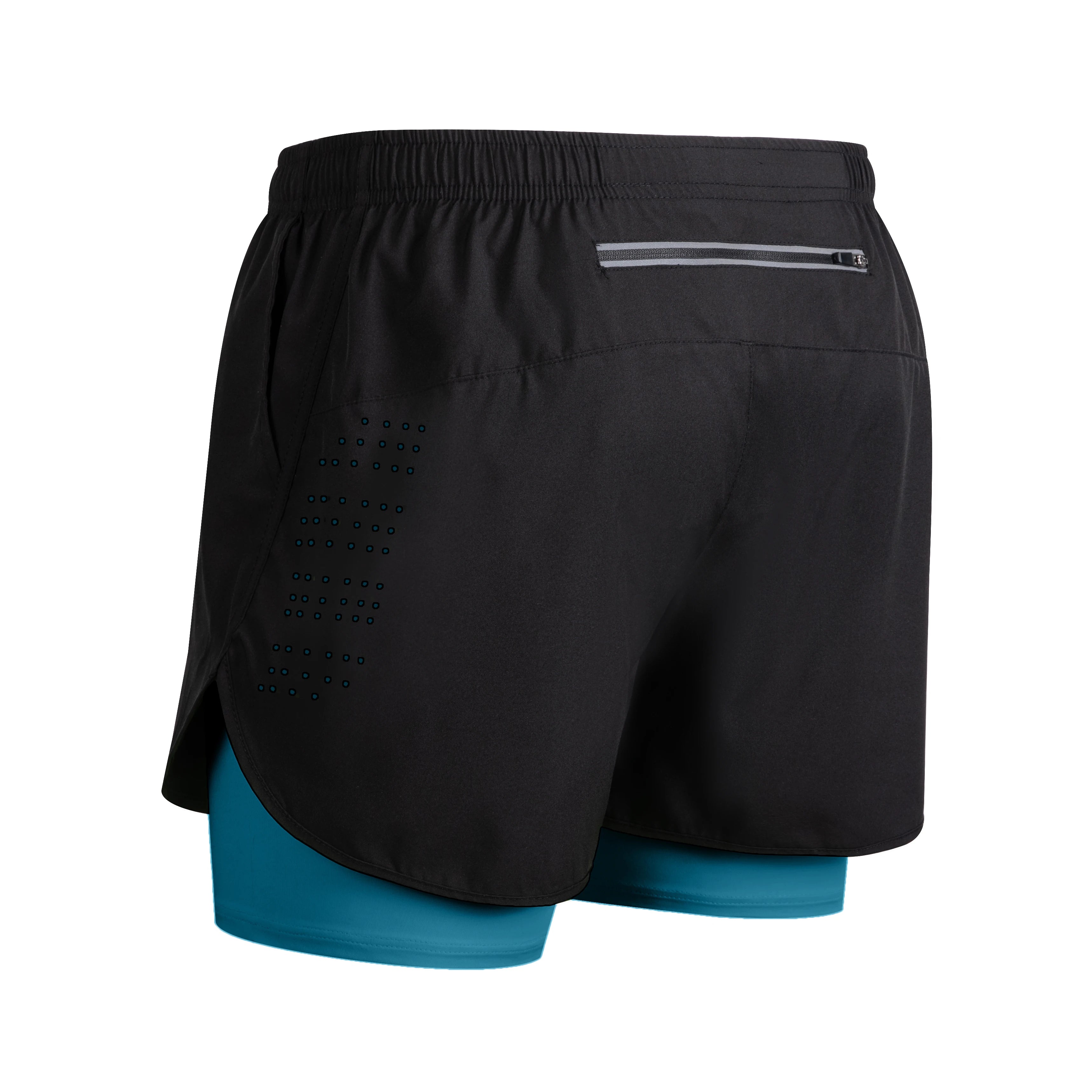 Men’s Quick-Dry Double-Layer Training Shorts – Black