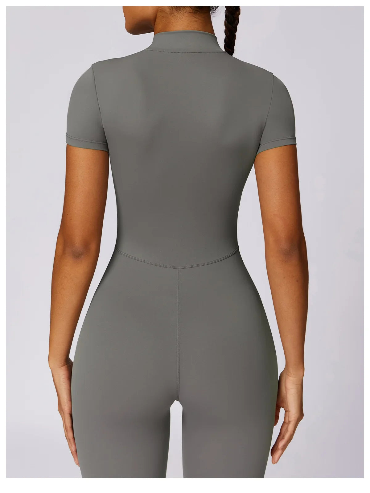 Women Jumpsuit Zipper Yoga Suit
