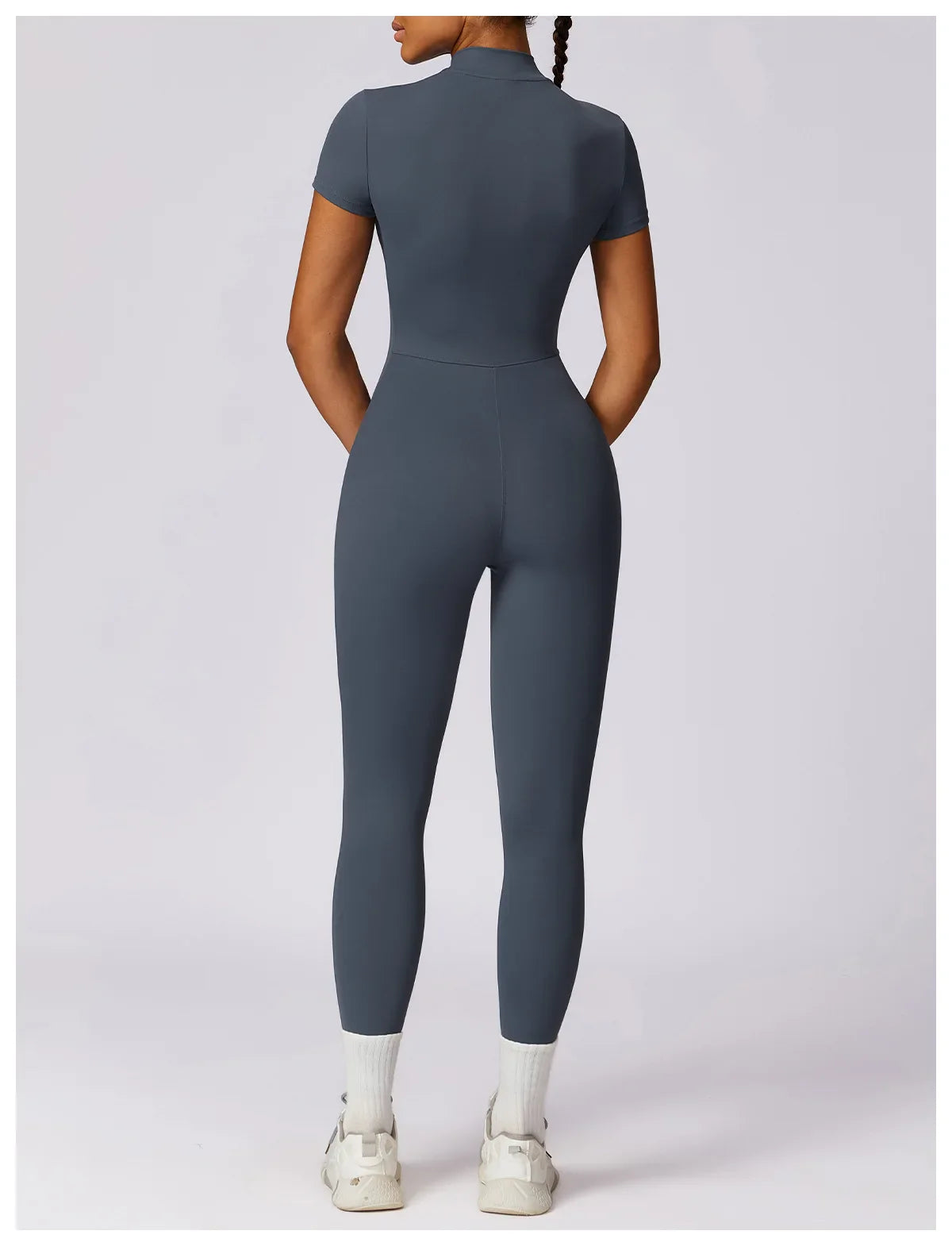 Women Jumpsuit Zipper Yoga Suit