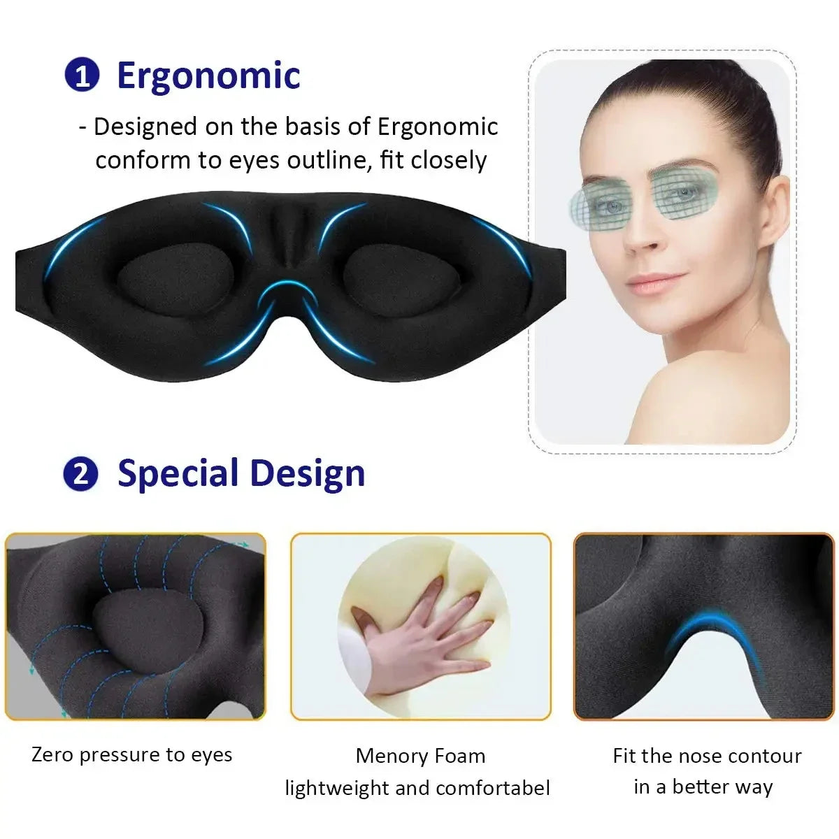 AthletiCore Sleep Recovery Eye Mask