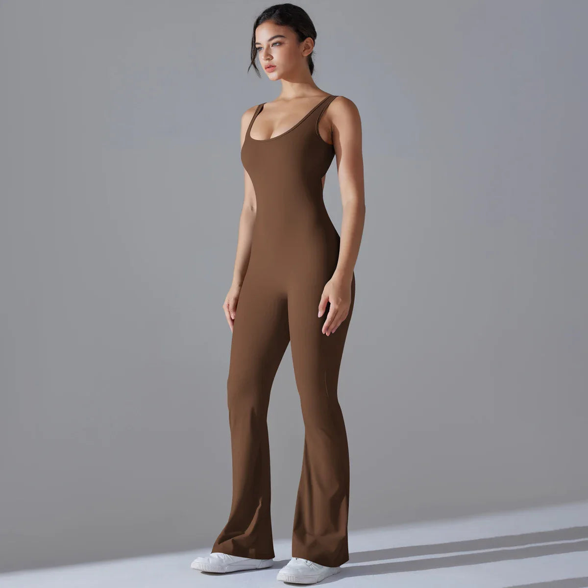 Women Jumpsuit Backless Fitness Suit
