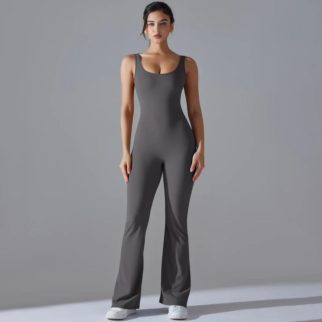 Women Jumpsuit Backless Fitness Suit