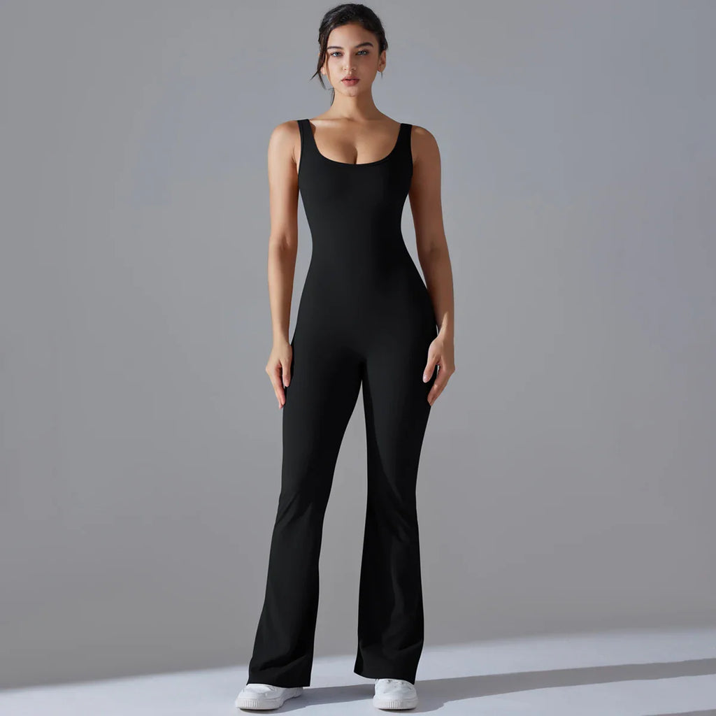 Women Jumpsuit Backless Fitness Suit