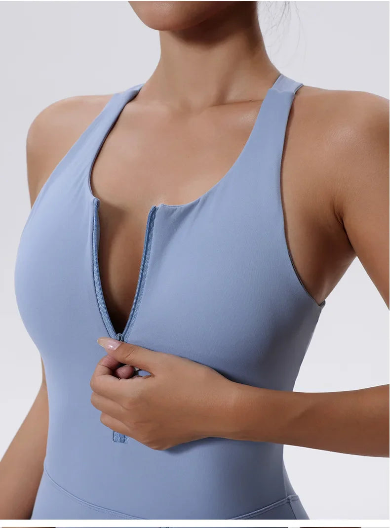 Women Jumpsuit Tracksuit Gym Set