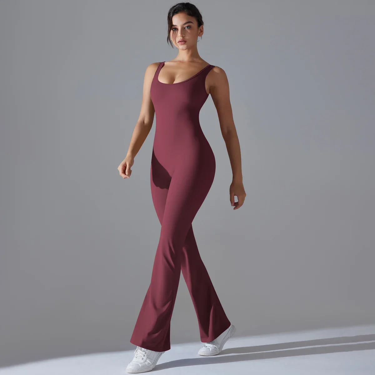 Women Jumpsuit Backless Fitness Suit