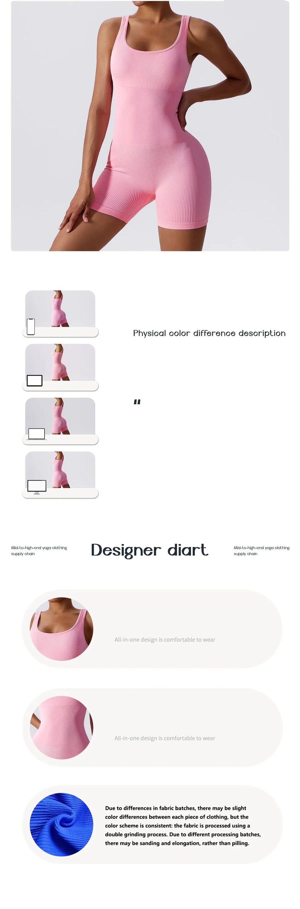 Women Jumpsuit Ribbed Yoga Tracksuit