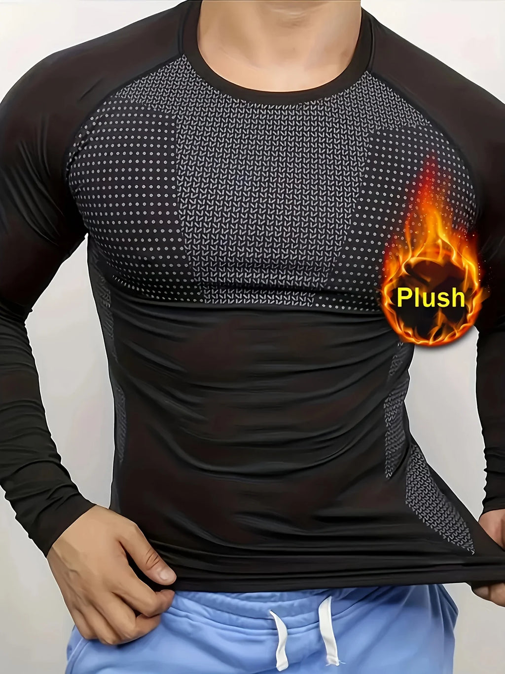 Men’s Thermal Long Sleeve Compression Training Shirt