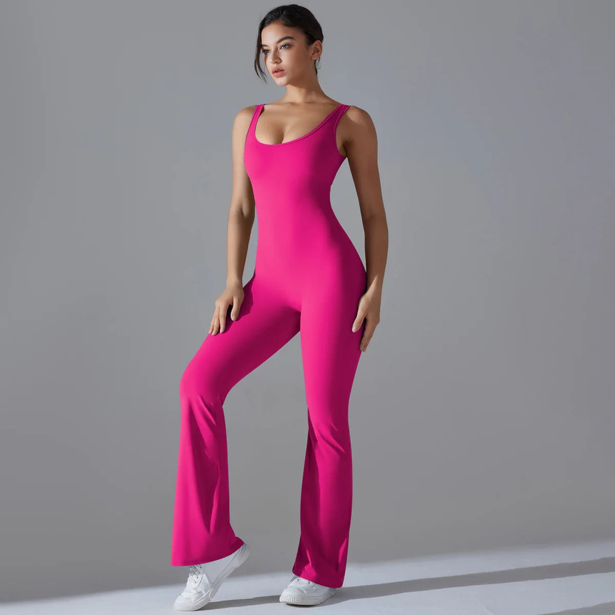 Women Jumpsuit Backless Fitness Suit