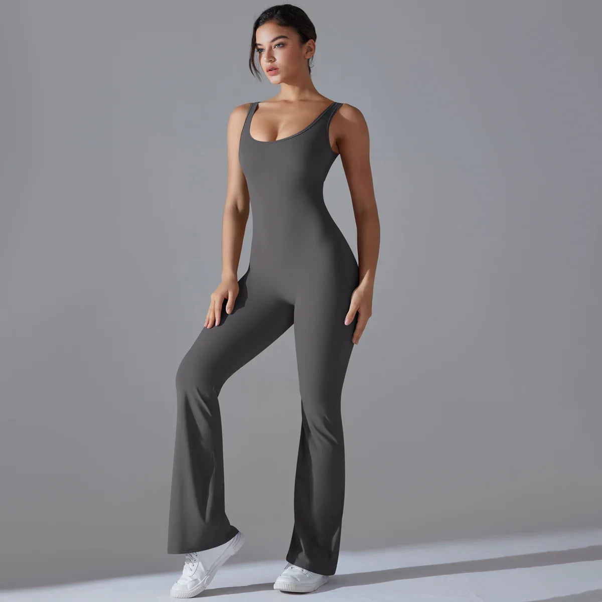 Women Jumpsuit Backless Fitness Suit