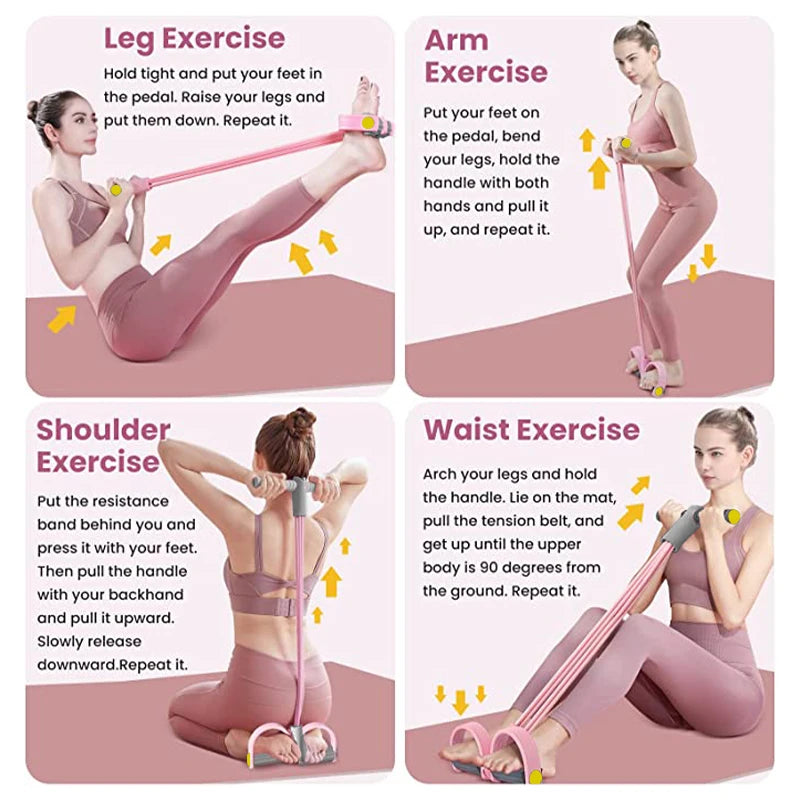 AthletiCore 4-Tube Resistance Band Set