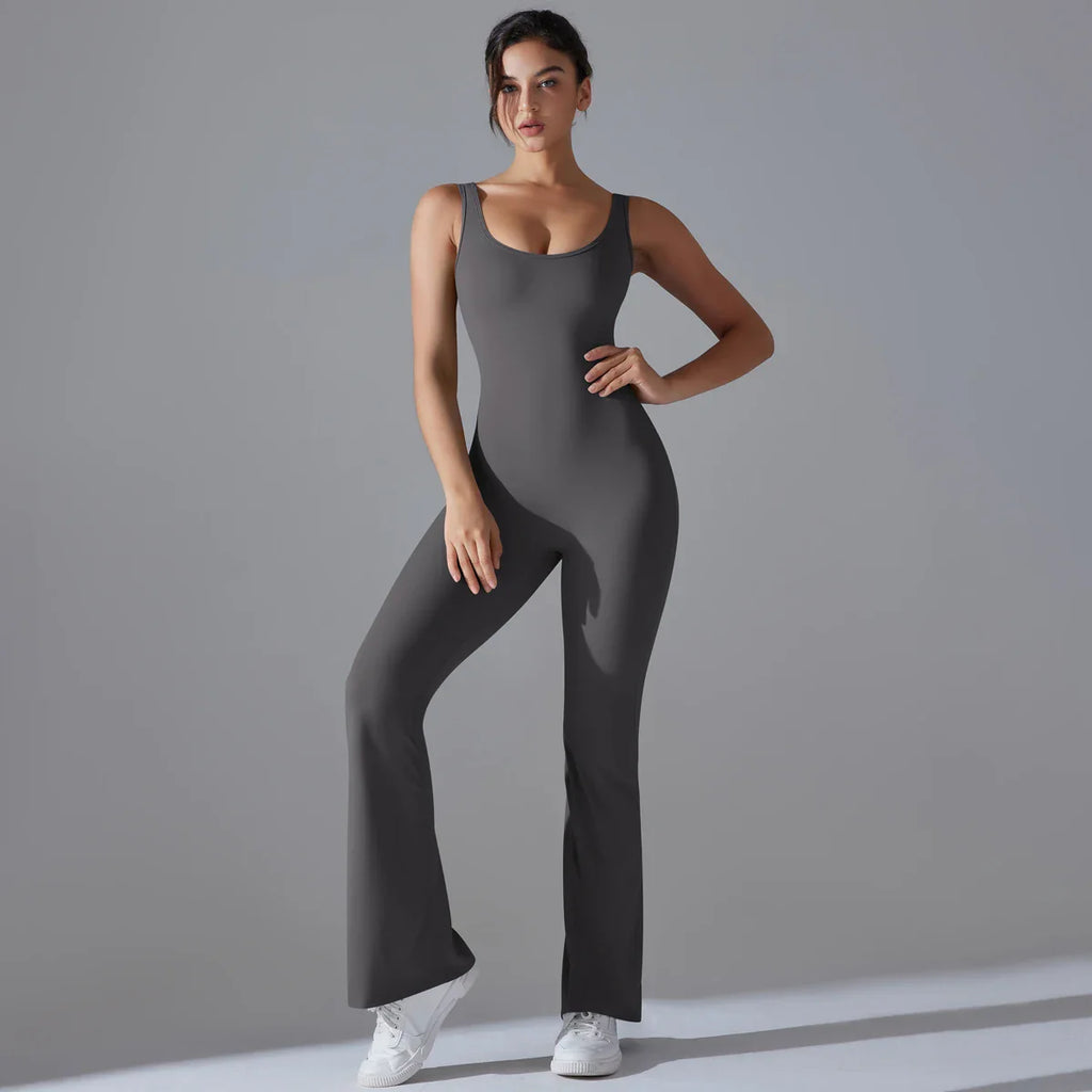 Women Jumpsuit Backless Fitness Suit