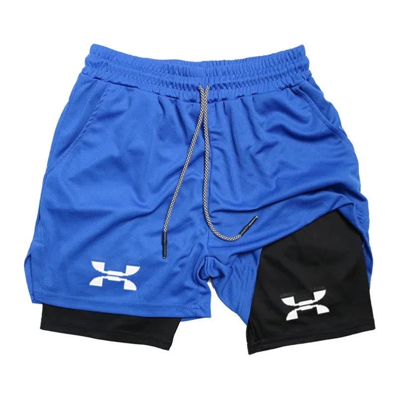 Men’s 2-in-1 Quick-Dry Running & Training Shorts