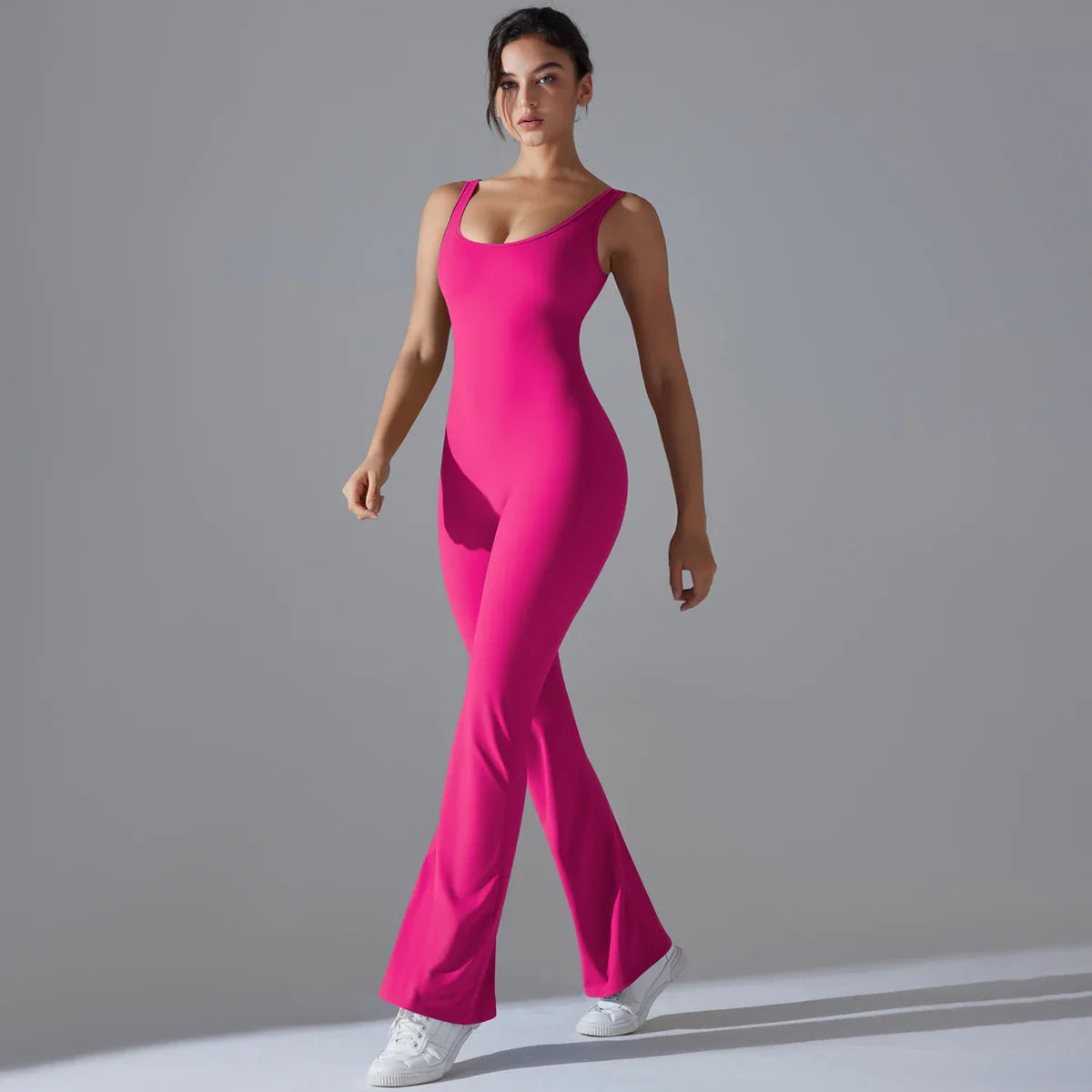 Women Jumpsuit Backless Fitness Suit