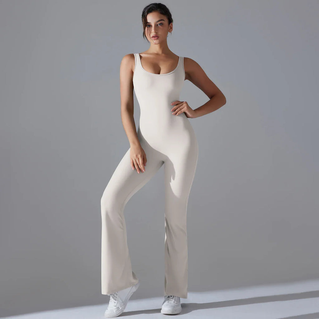 Women Jumpsuit Backless Fitness Suit