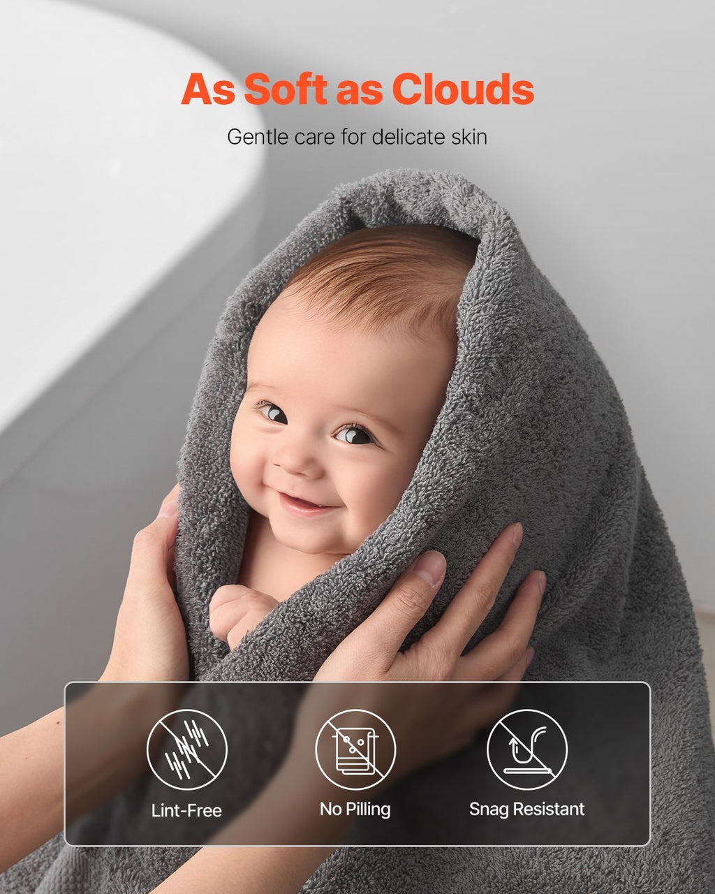 AthletiCore Premium Cotton Gym Towel Set (6-Pack)