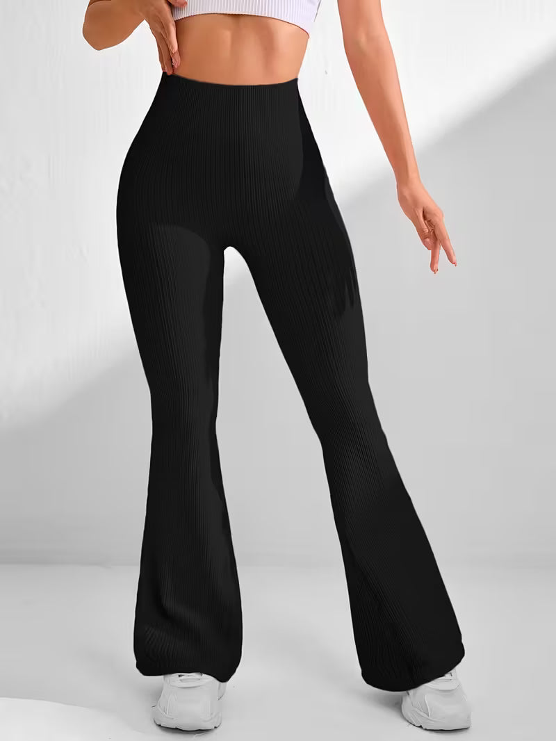 Ribbed Seamless Flare leggings