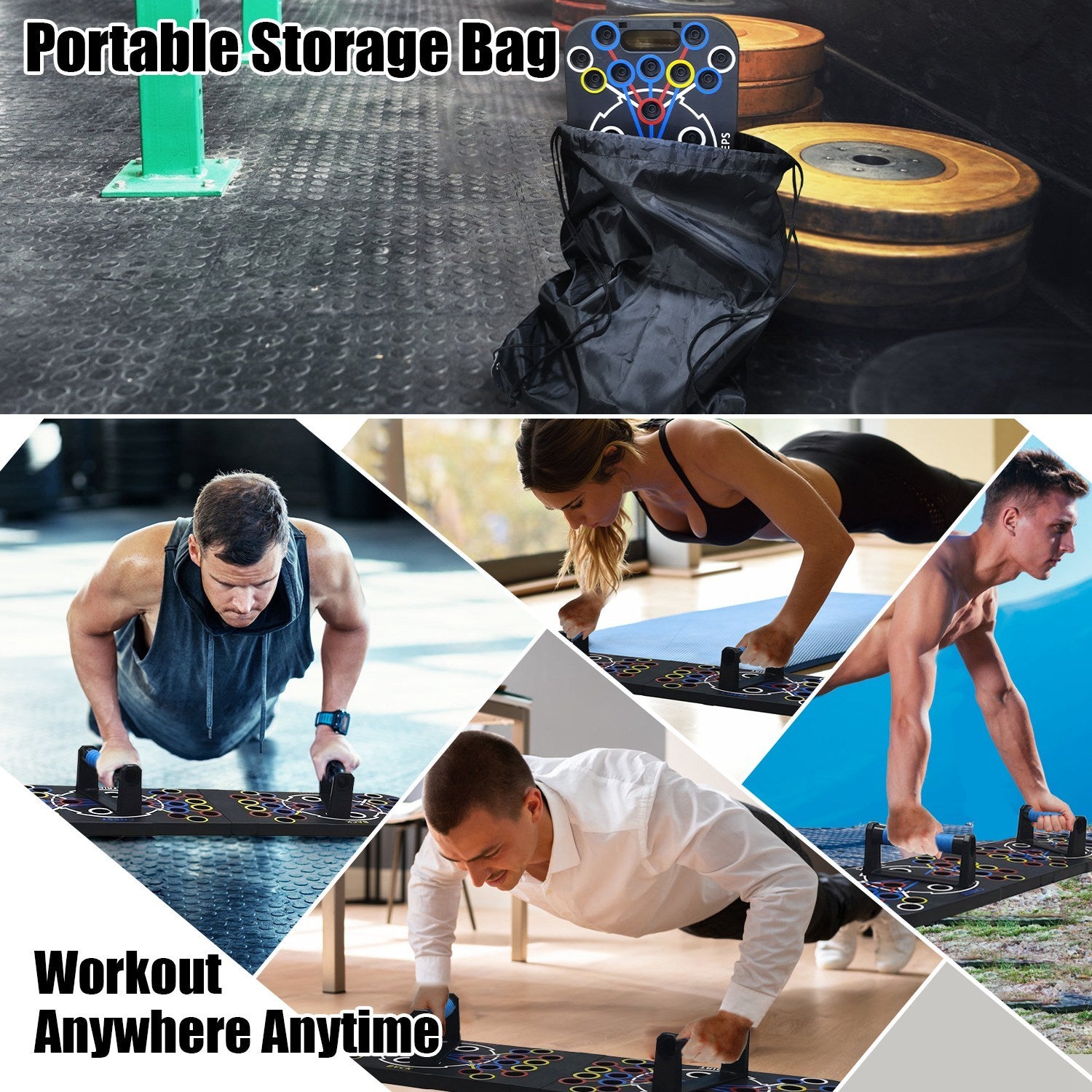 AthletiCore 15-in-1 Push-Up Training Board Kit