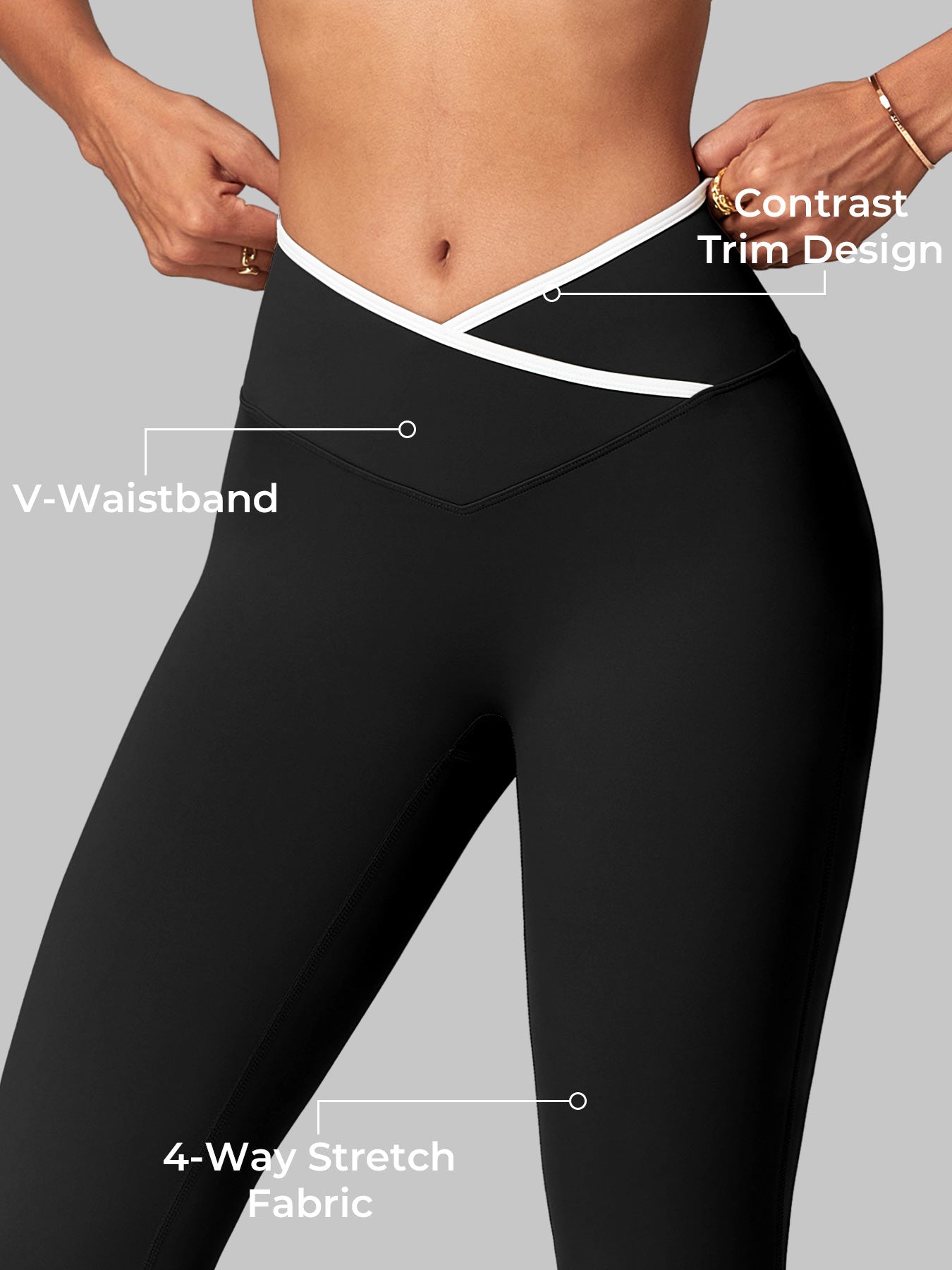 Gymfit Alberta Contrast Flare Leggings