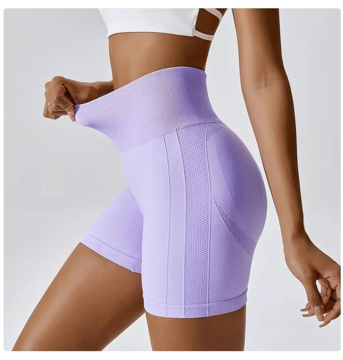 Gymfit V-söm shorts lila