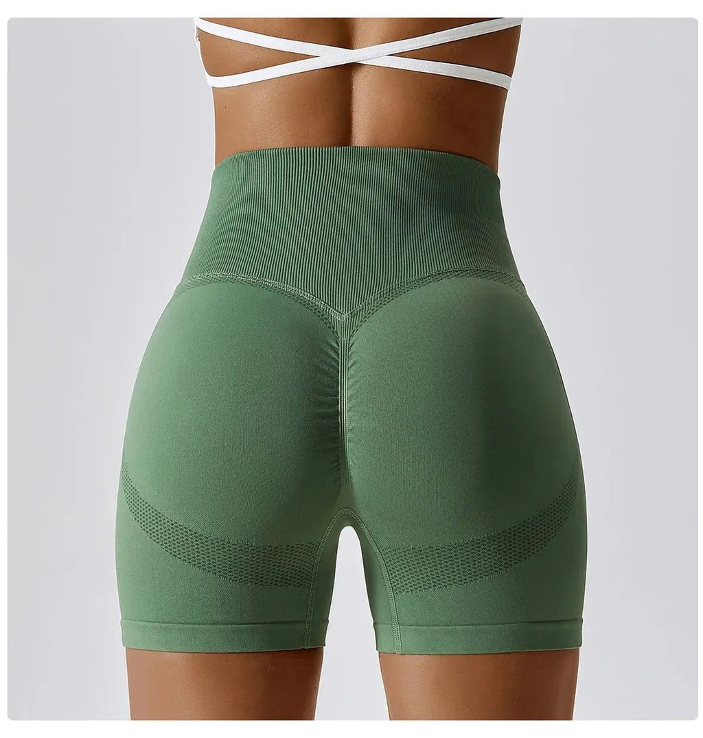 Gymfit V-söm shorts grön