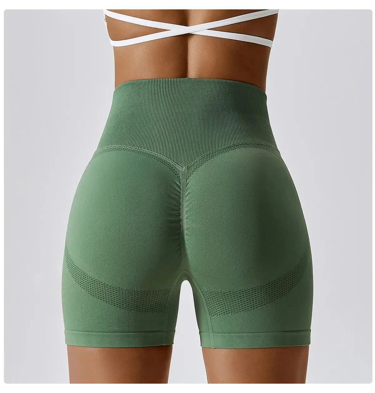 Gymfit V-söm shorts grön