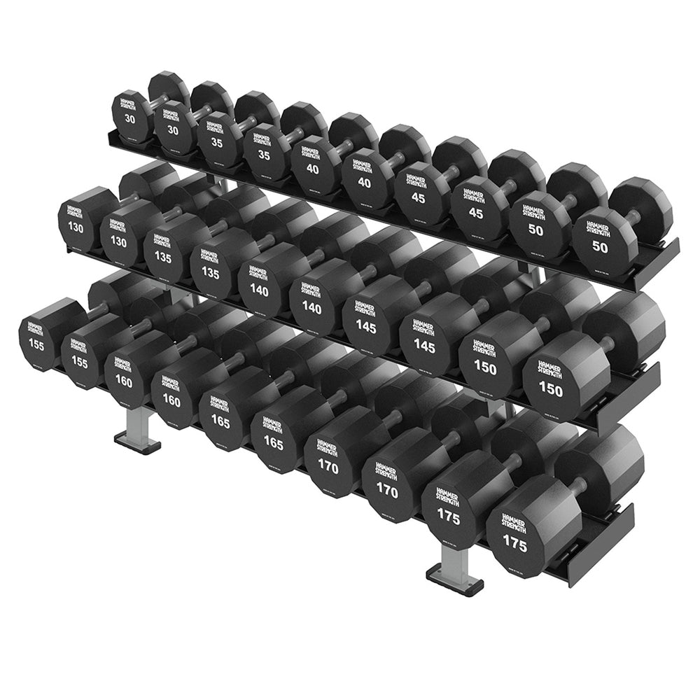 Hammer Strength 12-Sided Urethane Dumbbells - Outlet